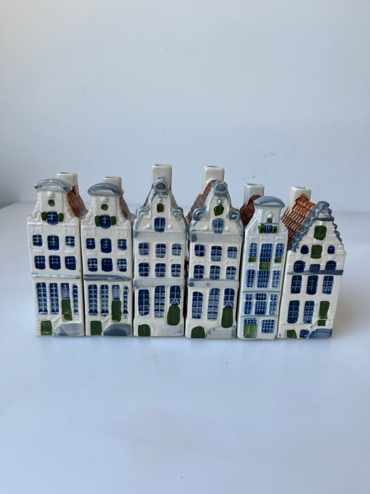 6 stuksRoyal goedewaagen , delft Royal grachtenpandjes, Ophalen of Verzenden, Zo goed als nieuw