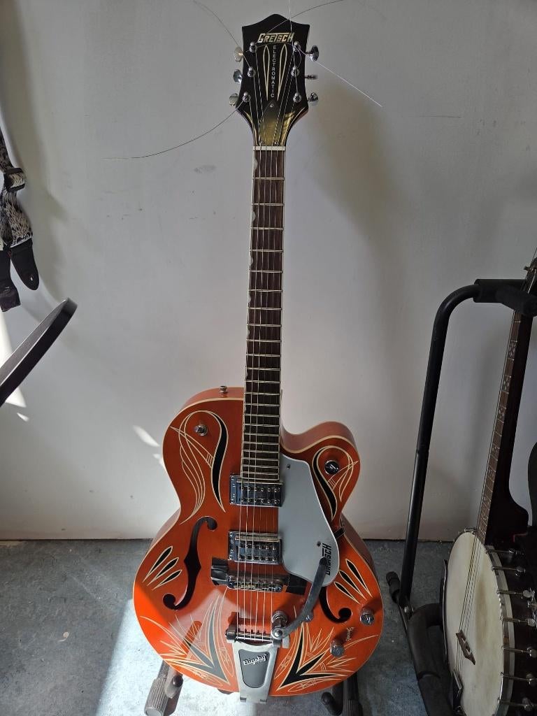 Gretsch Limited Edition G5120 Jimmy C Pinstripe Orange 2008, Ophalen, Gebruikt, Hollow body, Overige merken