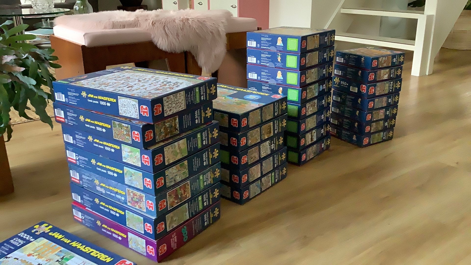 Diverse jan van Haasteren puzzels, Ophalen, 500 t/m 1500 stukjes, Zo goed als nieuw, Legpuzzel