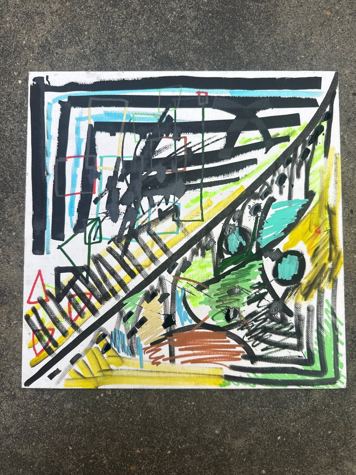 Abstract kunstwerk van Owyn Swinkels, Ophalen of Verzenden