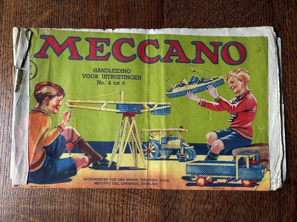 Vintage antiek Meccano voorbeelden boekje, Ophalen of Verzenden