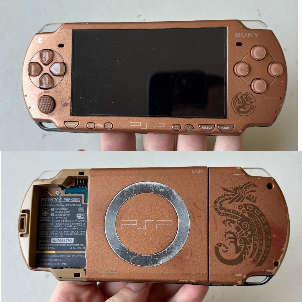 Sony Playstation Portable PSP-2000 Monster Hunter 2 Console, Gebruikt, Overige kleuren, Sony Deutschland GmbH Hedelfinger Strasse 61 70327 Stuttgart Germany