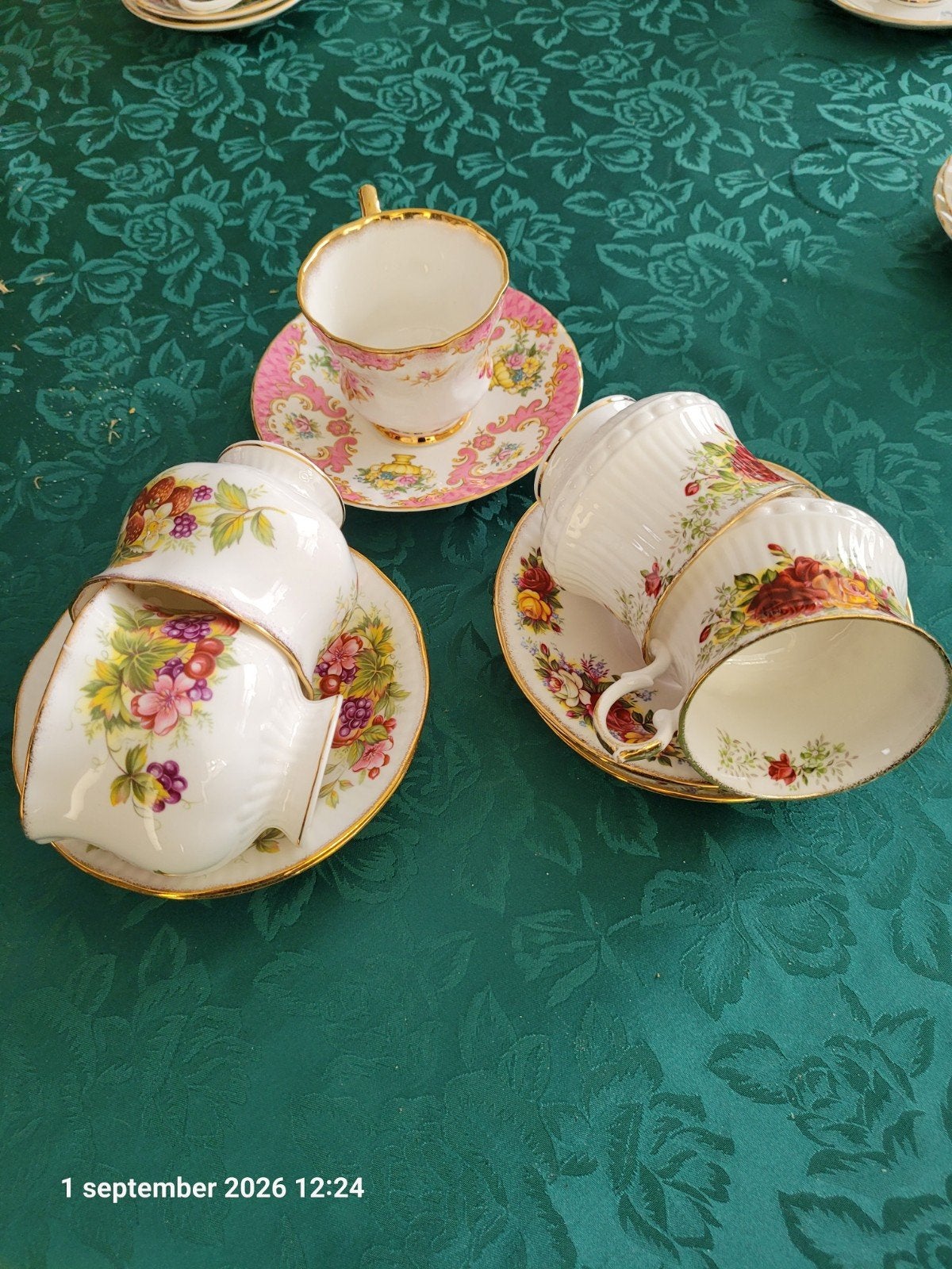 Diverse theeserviezen: Queens, Royal Albert, Royal Windsor, Ophalen of Verzenden