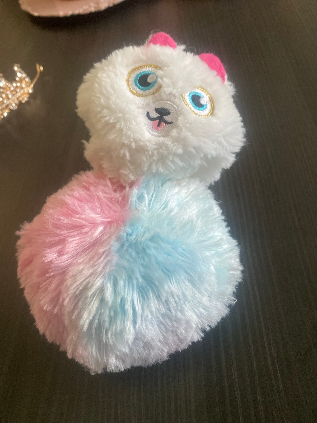 Schattig Pop-up Knuffeltje - Wit, Roze & Blauw, Overige typen, Ophalen of Verzenden, Zo goed als nieuw, Klein (minder dan 20 cm)