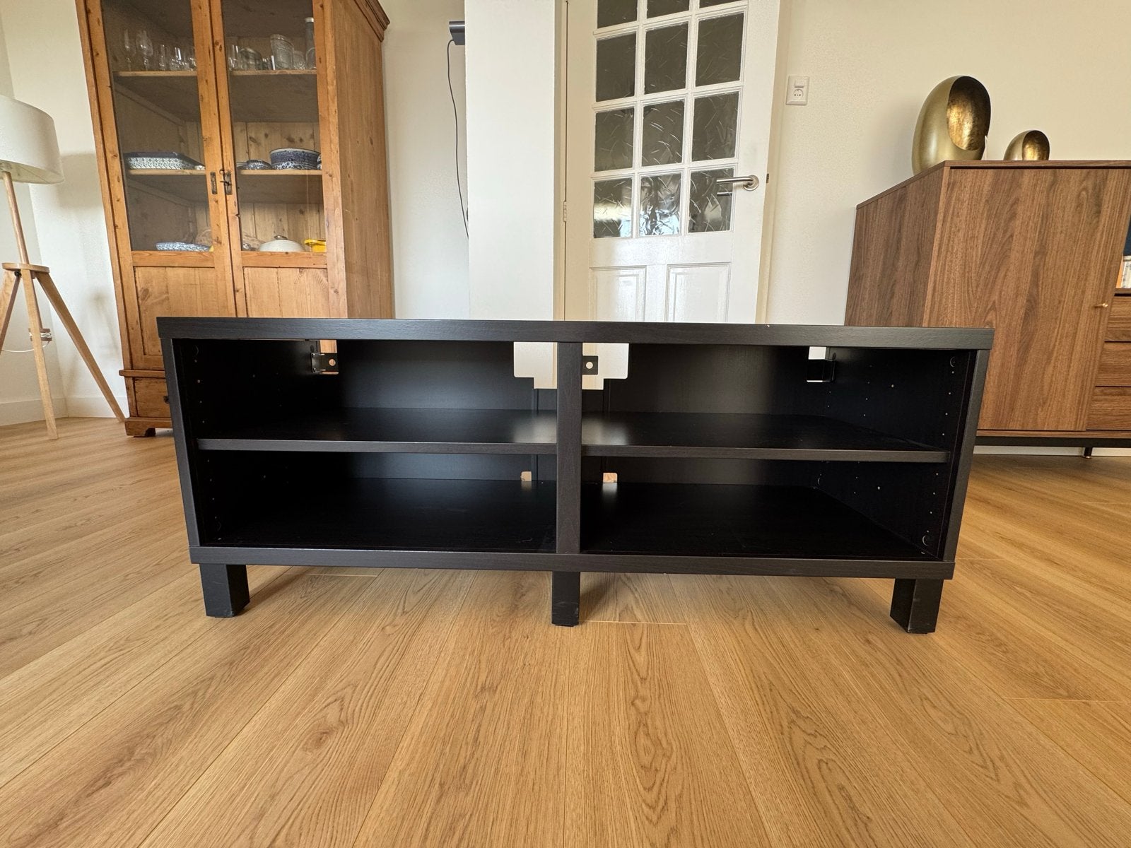 IKEA BESTÅ TV-Meubel zwart, Ophalen, Gebruikt, 100 tot 150 cm, Minder dan 100 cm