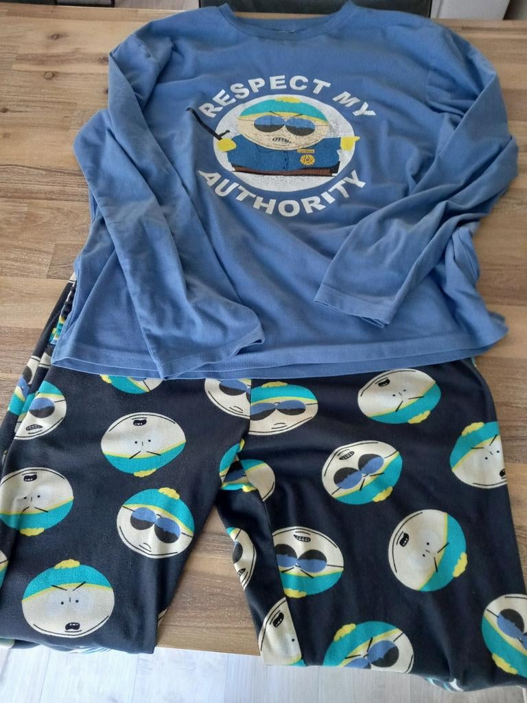 South Park pyjama maat S - Cartman 'Respect My Authority', Kleding | Heren, Ophalen, Gedragen, Maat 46 (S) of kleiner, Primark
