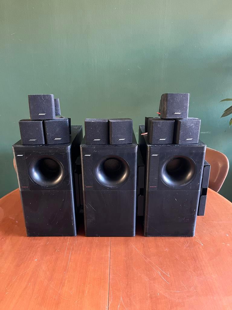 Bose Freespace 3 Business Muzieksysteem - 3 Subs, 8 Satellie, Ophalen, Gebruikt, Complete surroundset, Bose