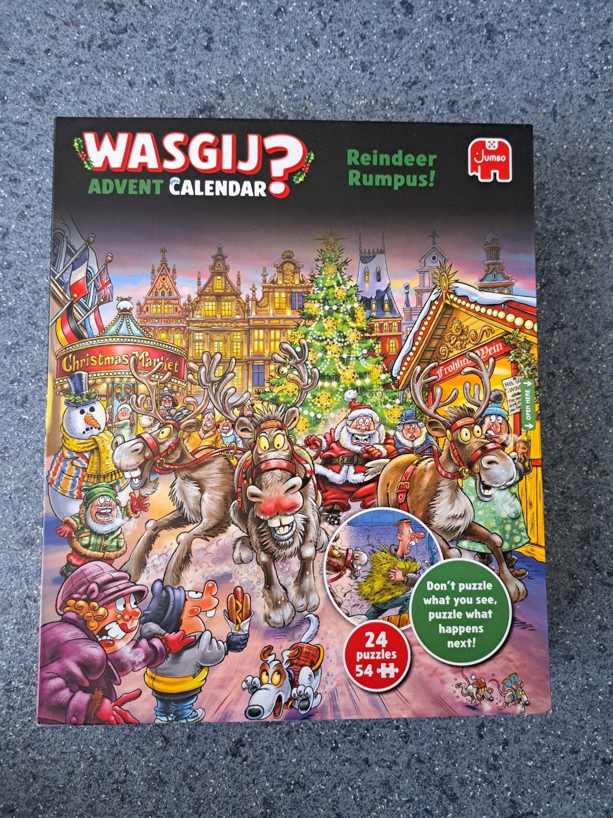 Wasgij adventkalender 2025, Ophalen, 500 t/m 1500 stukjes, Zo goed als nieuw, Legpuzzel