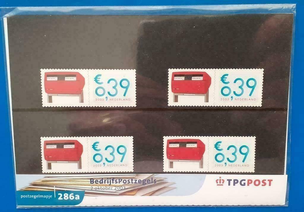 Postzegelmapje 286a Bedrijfspostzegels - 2003, Verzenden, Na 1940, Postfris
