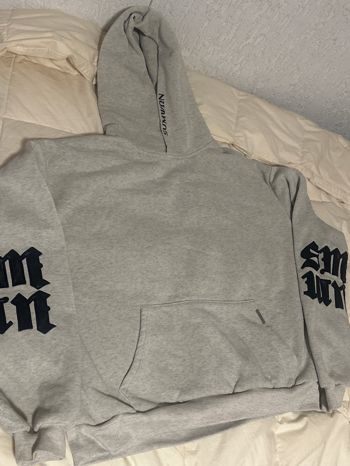 Grijze dames pullover (S) met capuchon, Kleding | Dames, Truien en Vesten, Ophalen of Verzenden, Gedragen, Maat 36 (S), Grijs