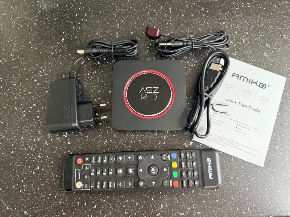 Amiko A9Z Red Android TV Box - Zo goed als nieuw, Ophalen of Verzenden, Zo goed als nieuw, Decoder
