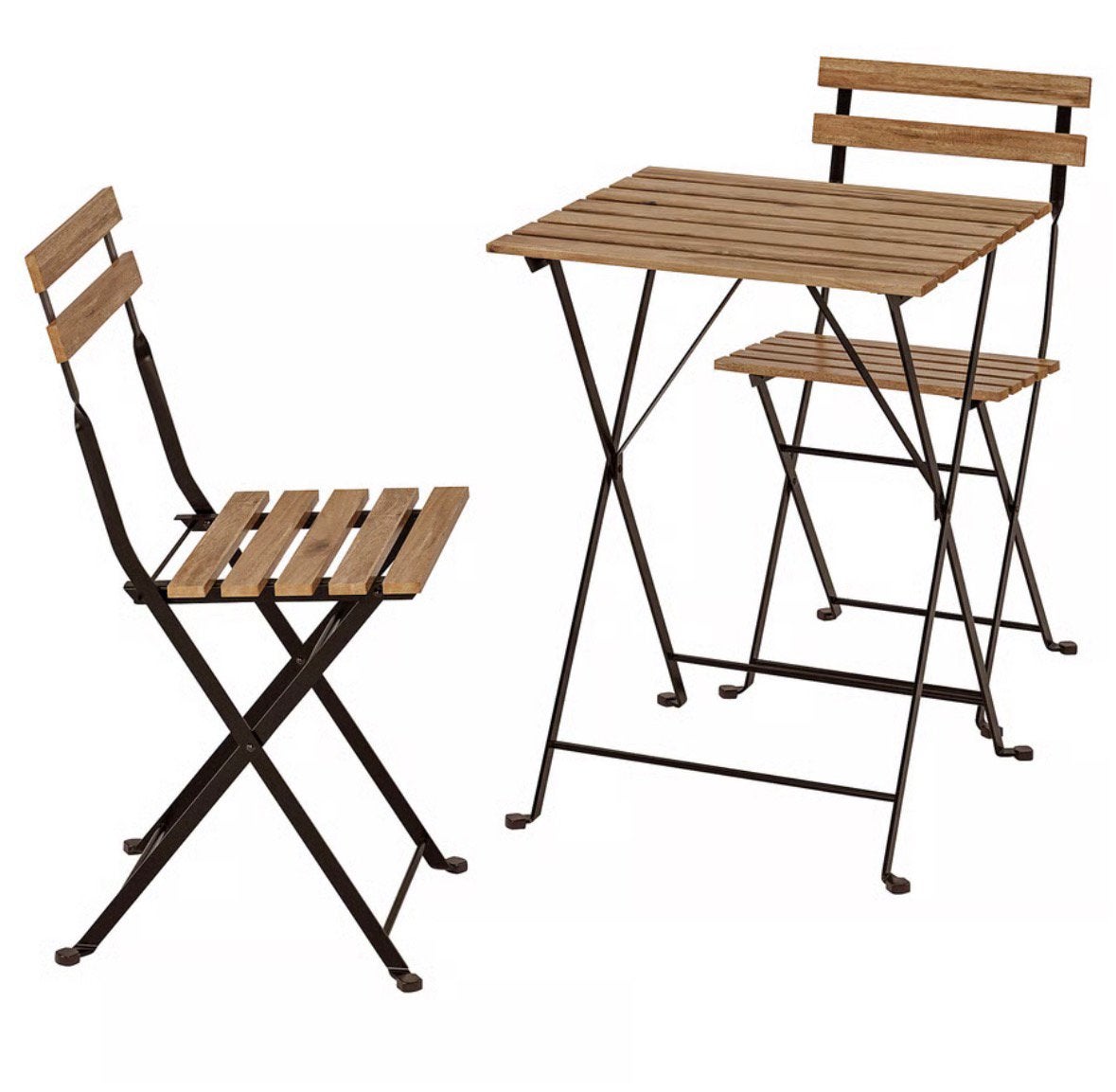 Tafel + 2 stoelen voor buiten - TÄRNÖ van IKEA, Zo goed als nieuw, Tuinset, Hout, Eettafel