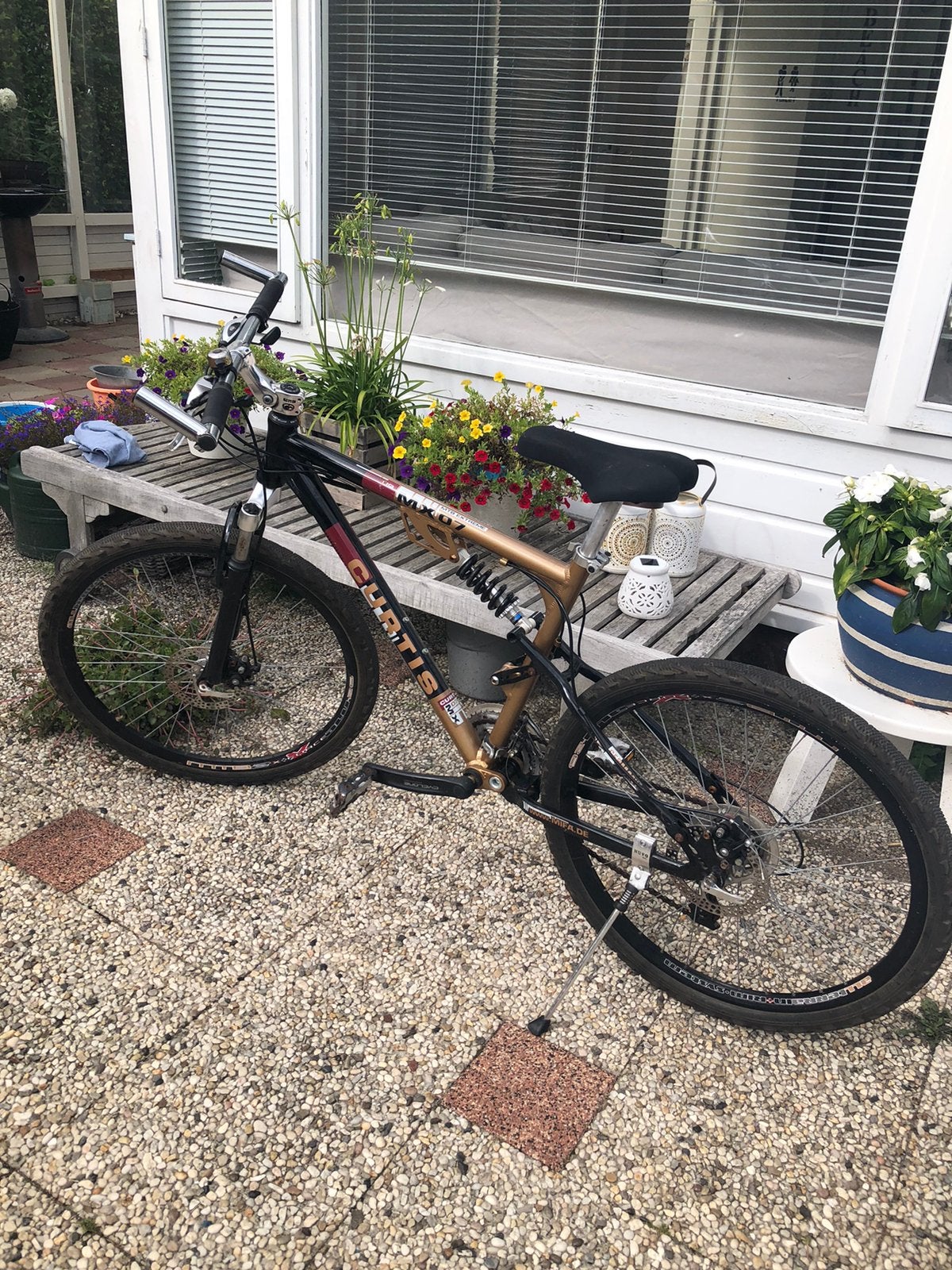 MTB 26 inch full suspension 3x8 zie opm wiel, Fietsen en Brommers, Fietsen | Mountainbikes en ATB, Gebruikt, Fully, Schijfrem