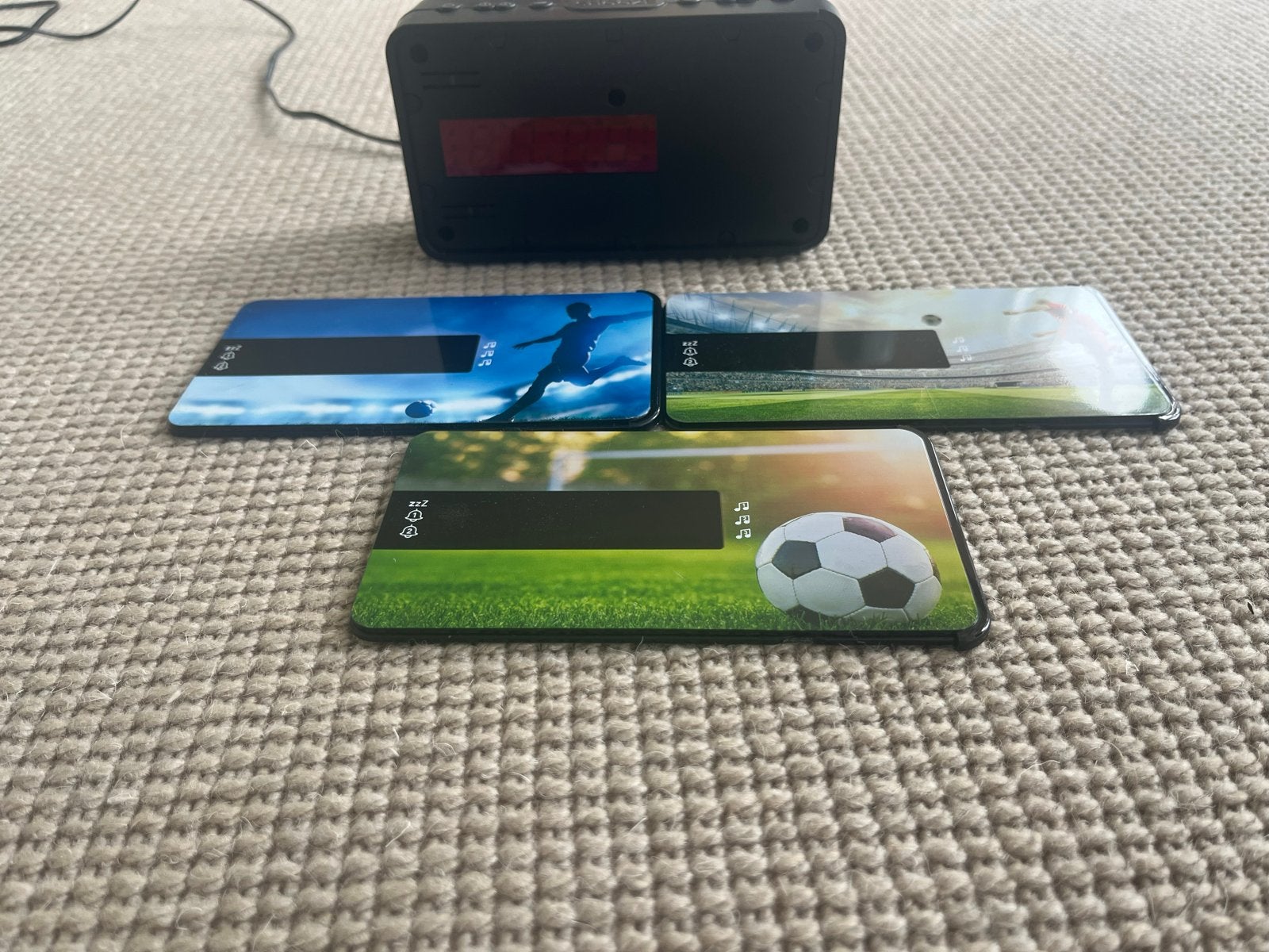 Bigben Voetbal Wekker met Verwisselbare Thema's, Ophalen, Zo goed als nieuw, Digitaal