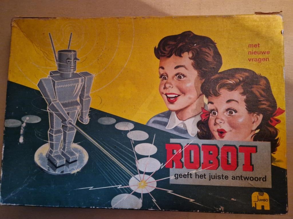 1956 bordspel spel robot geeft het juiste antwoord jumbo, Ophalen of Verzenden