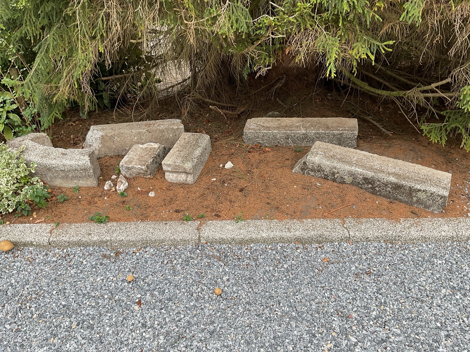 Gebruikte betonnen stoepranden, Ophalen, Gebruikt, Minder dan 5 m², Beton