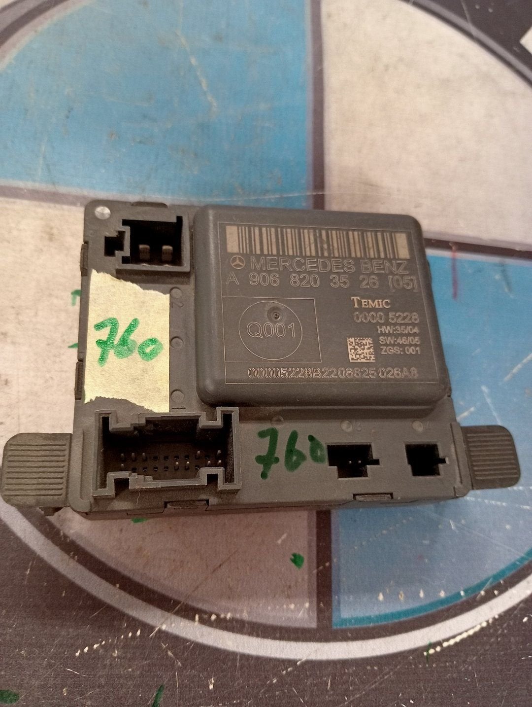 Centrale Deurvergrendelingsmodule Mercedes Sprinter, Gebruikt, -, Ophalen of Verzenden, -