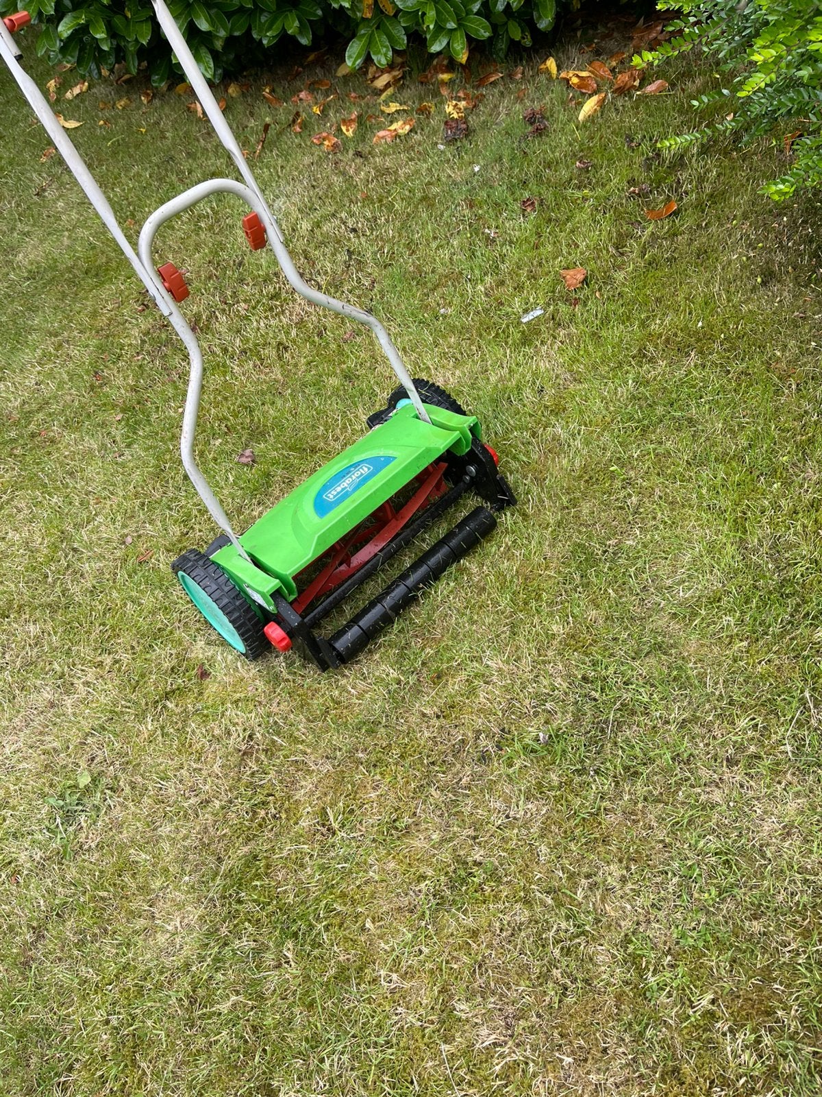 Florabest handgrasmaaier 40cm met hoogteverstelling, Tuin en Terras, Grasmaaiers, Ophalen, Gebruikt, Handgrasmaaier, 30 t/m 39 cm