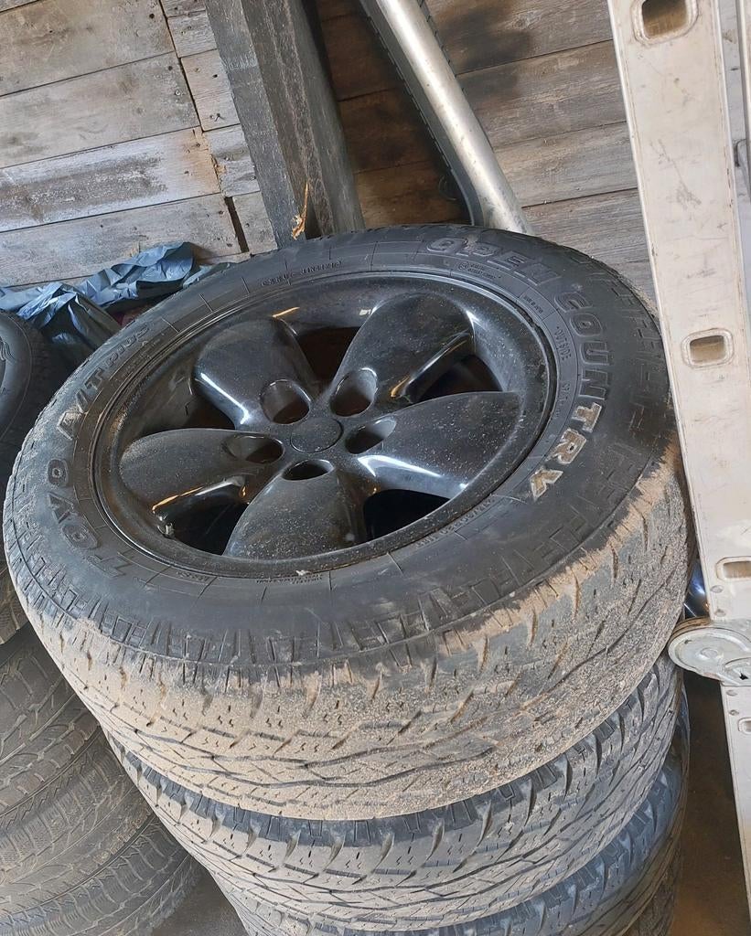 set 20 inch zwarte dodge ram 1500 velgen 5x139.7, Ophalen of Verzenden, 20 inch, Zomerbanden