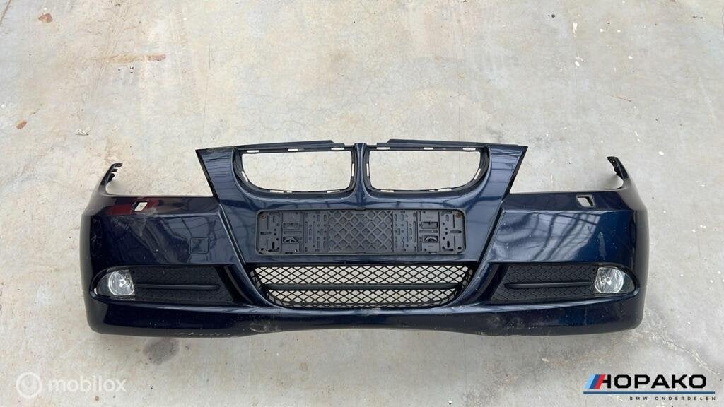 Voorbumper (compleet) BMW E90 E91 monacoblau | Blauw, Auto-onderdelen, Carrosserie en Plaatwerk, Gebruikt, Bmw, Ophalen of Verzenden