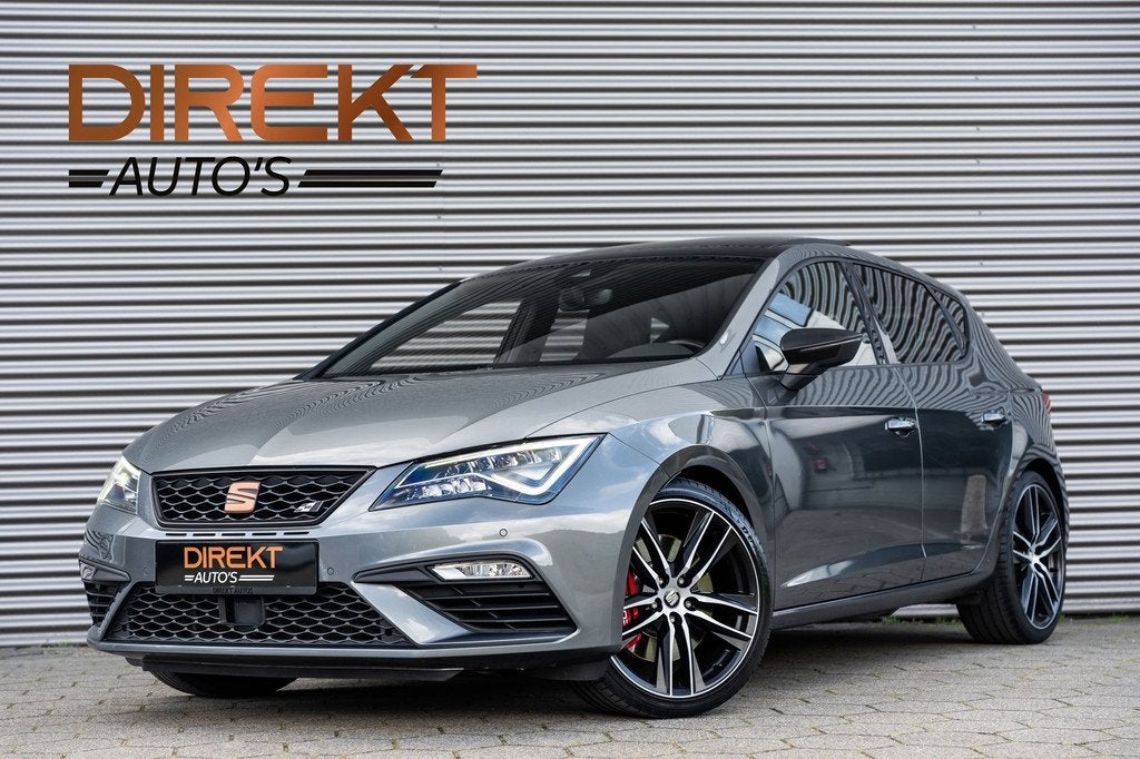 SEAT Leon 2.0 TSI CUPRA 300 PANO VIRTUAL BEATS CAMERA KEYLES, Auto's, 15 km/l, Zwart, 4 cilinders, 1984 cc