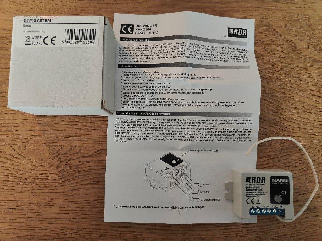 Nieuwe ontvanger RDA NANO868, Telecommunicatie, Ophalen of Verzenden, Nieuw, Ontvanger
