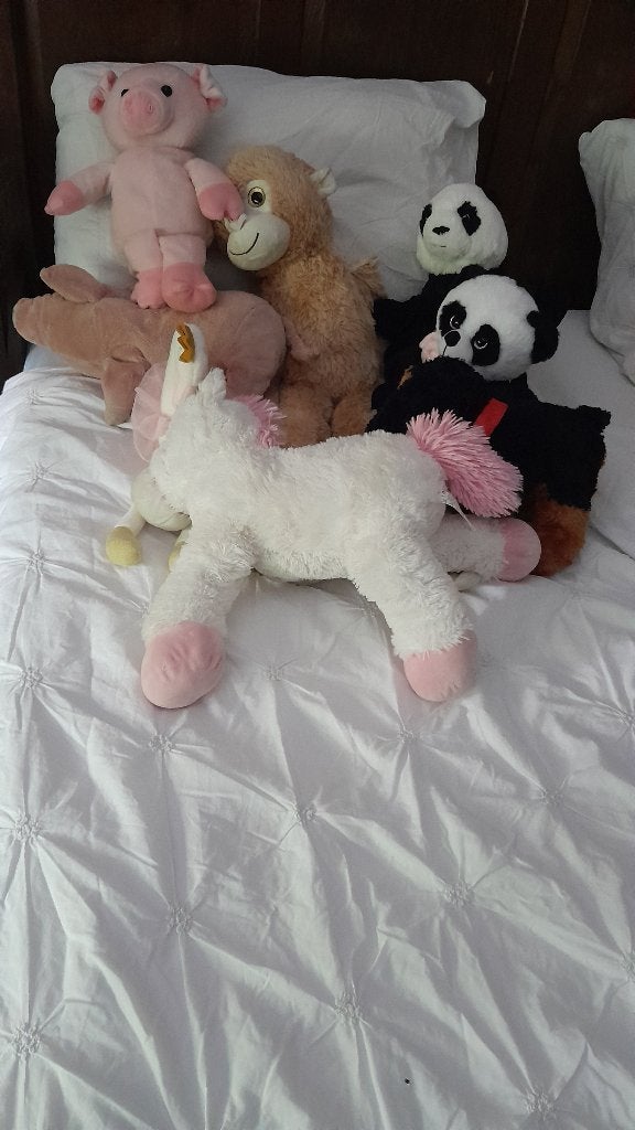8 Knuffels pandabeer varken aap, Kinderen en Baby's, Speelgoed | Knuffels en Pluche, Ophalen of Verzenden, Gebruikt, Overige typen