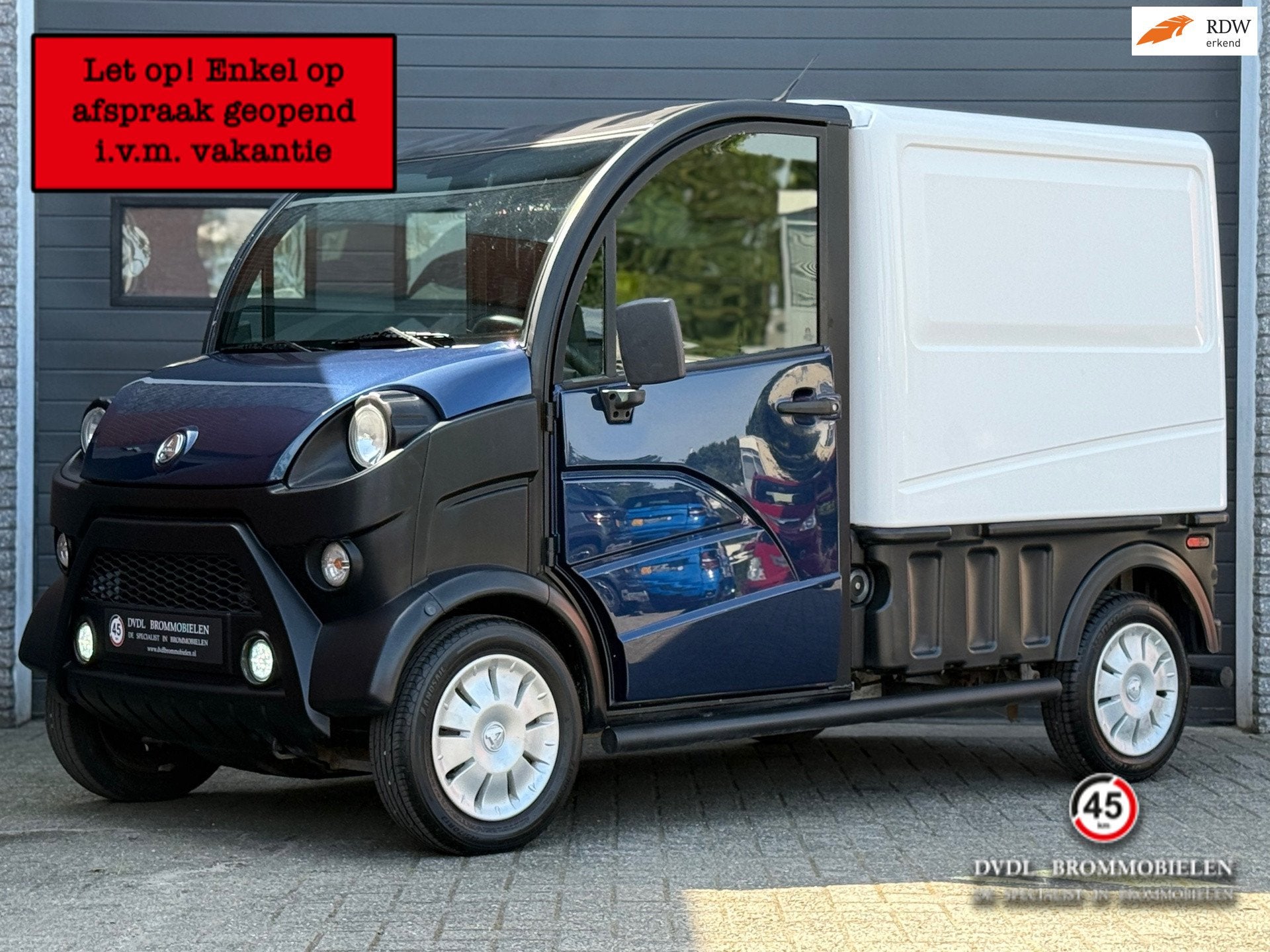 Aixam D-Truck Premium Brommobiel 2021 BTW 26dkm NIEUWSTAAT!, Gebruikt, Overige merken