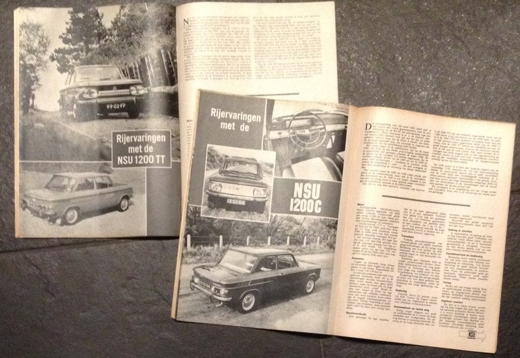 NSU 1200 ( Prinz - 110 - TT ) testen in Autokampioen, Gelezen, Ophalen of Verzenden, Autokampioen, Overige merken
