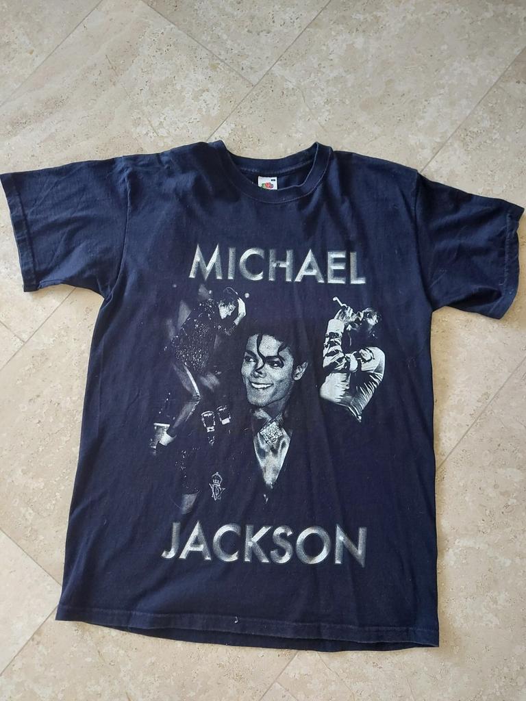 T-shirt van Michael Jackson, Ophalen of Verzenden, Zo goed als nieuw, Maat 52/54 (L), Zwart