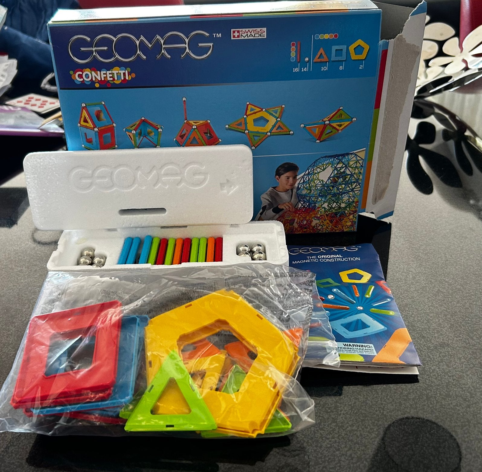 Geomag set confetti 50 delig, Ophalen of Verzenden, Zo goed als nieuw, Overige merken
