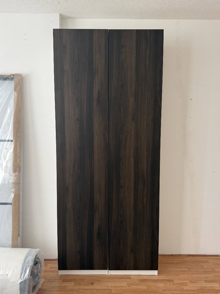 IKEA PAX Kledingkast - Donkerbruin met planken en lades, Met plank(en), 200 cm of meer, Zo goed als nieuw, Modern
