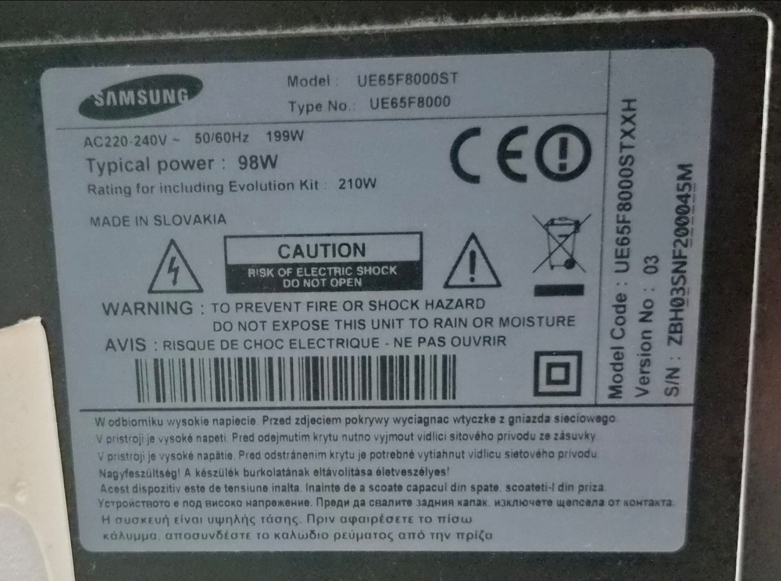 Samsung UE65F8000ST Smart TV - Ophalen in Rotterdam Oost, Audio, Tv en Foto, Televisies, Ophalen, Samsung, 100 cm of meer, Smart TV