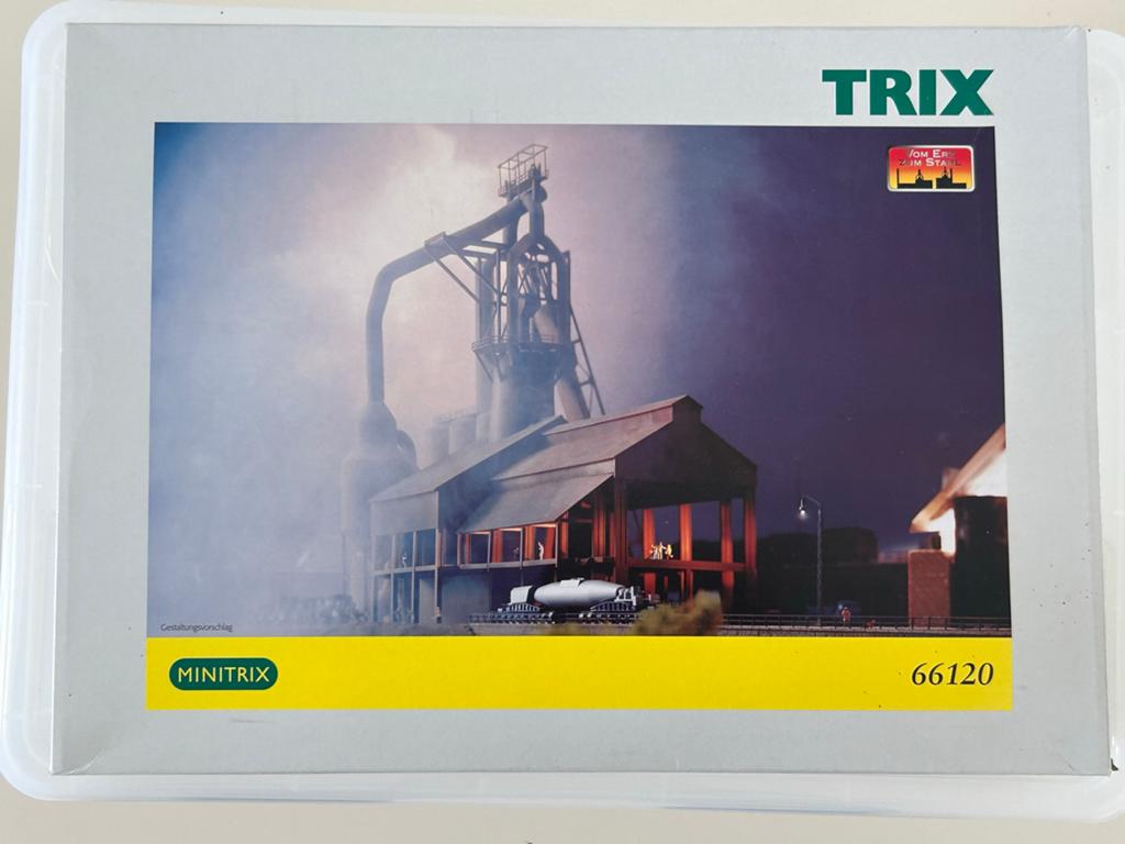 Trix Minitrix 66120 Hoogoven Bouwpakket N-spoor, Hobby en Vrije tijd, Modeltreinen | H0, Ophalen of Verzenden, Nieuw, Brug, Tunnel of Gebouw