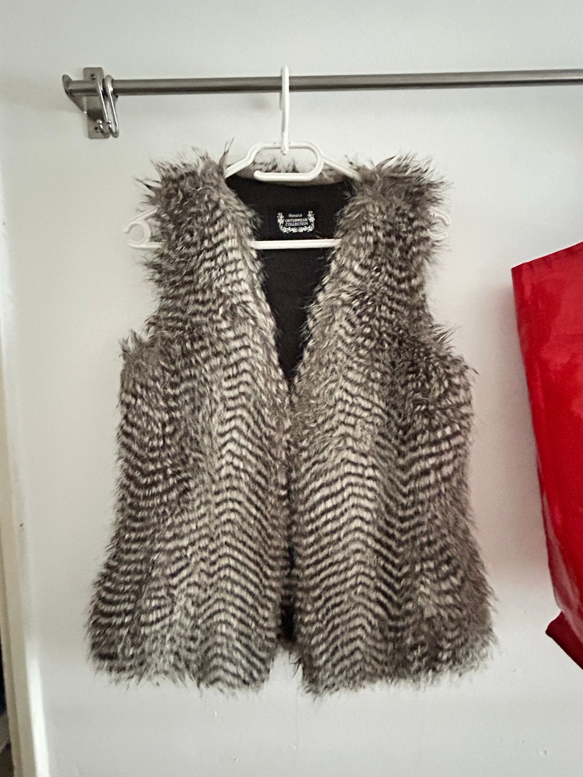 Yessica C&A faux fur gilet maat 36, Ophalen of Verzenden, Zo goed als nieuw, Maat 36 (S), Grijs
