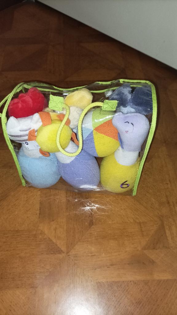 Woezel en Pip kegelset 6 zachte kegels + 1 bal, Kinderen en Baby's, Ophalen of Verzenden, Overige typen