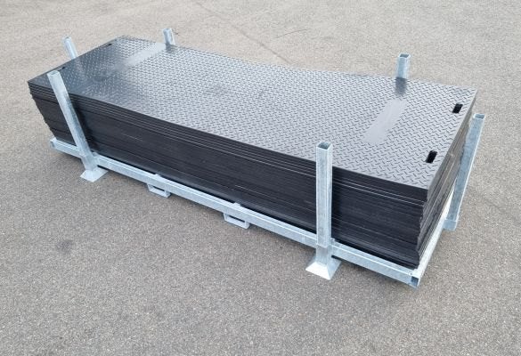 Te huur: professionele kunststof rijplaten 3x1m 20mm, Ophalen, Gebruikt