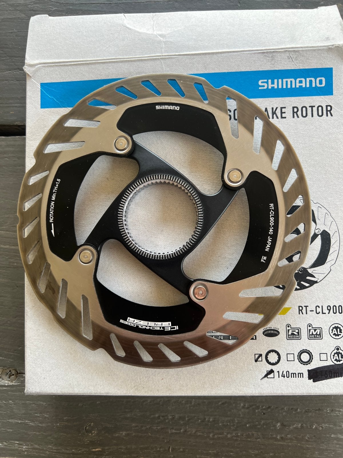 Shimano RT-CL900 remschijf., Remmen, Overige materialen, Ophalen of Verzenden, Zo goed als nieuw