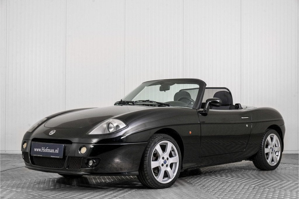 Fiat Barchetta 1.8-16V Emotion (bj 2005), Auto's, 450 kg, 4 cilinders, Cabriolet, Zwart