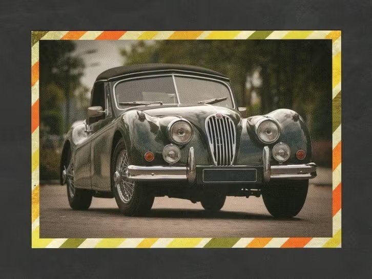 Oldtimer Auto Cadillac Cabriolet., Verzamelen, Ansichtkaarten | Themakaarten, Ongelopen, 1980 tot heden, Voertuig, Ophalen of Verzenden