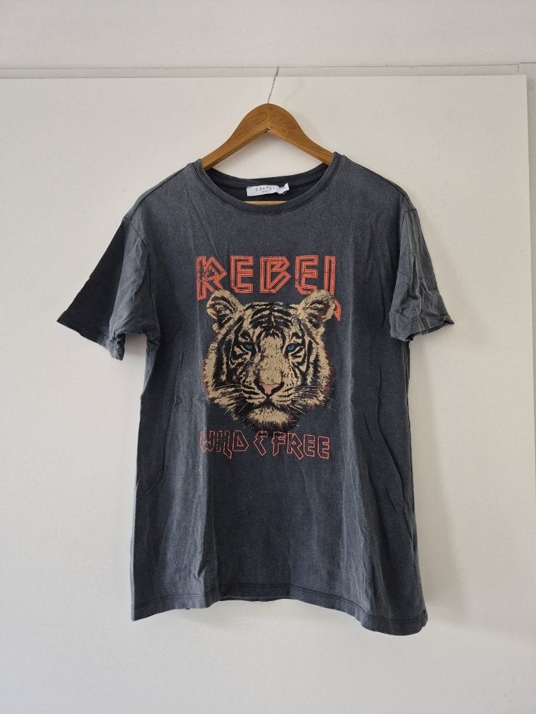 T-shirt Costes maat S dames - grijs, Ophalen of Verzenden, Zo goed als nieuw, Korte mouw, Costes