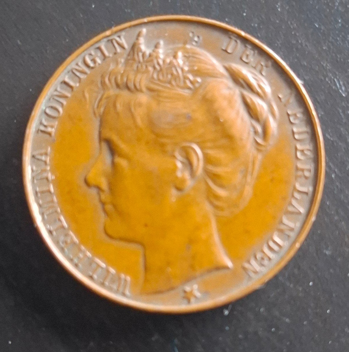 Inhuldigingsmedaille Koningin Wilhelmina 1898, Postzegels en Munten, Munten | Nederland, Ophalen of Verzenden, Losse munt