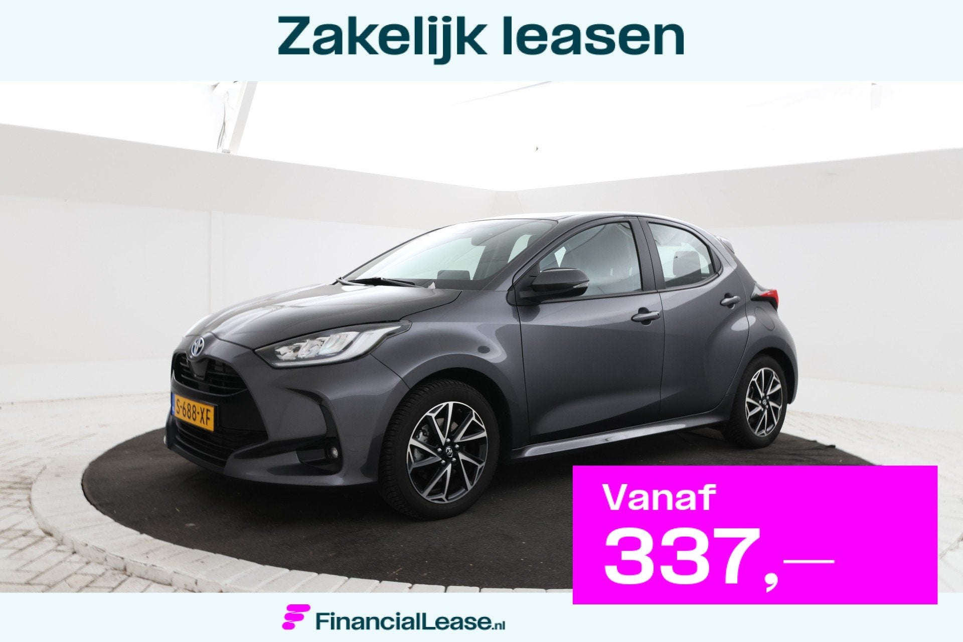 Toyota Yaris 1.5 Hybrid Dynamic Automaat, Digital Dash, Crui, 12 maanden, Gebruikt, 49 €/maand, Bedrijf