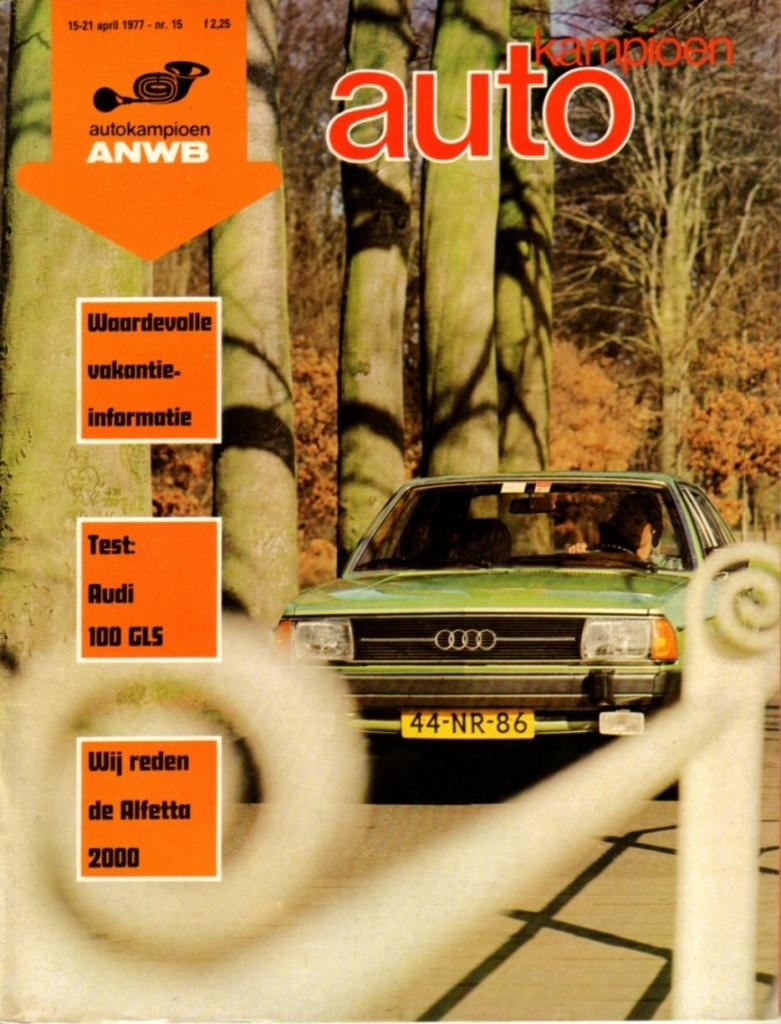 Autokampioen test Audi 100 GLS 1977, Ophalen of Verzenden, Gelezen, Audi
