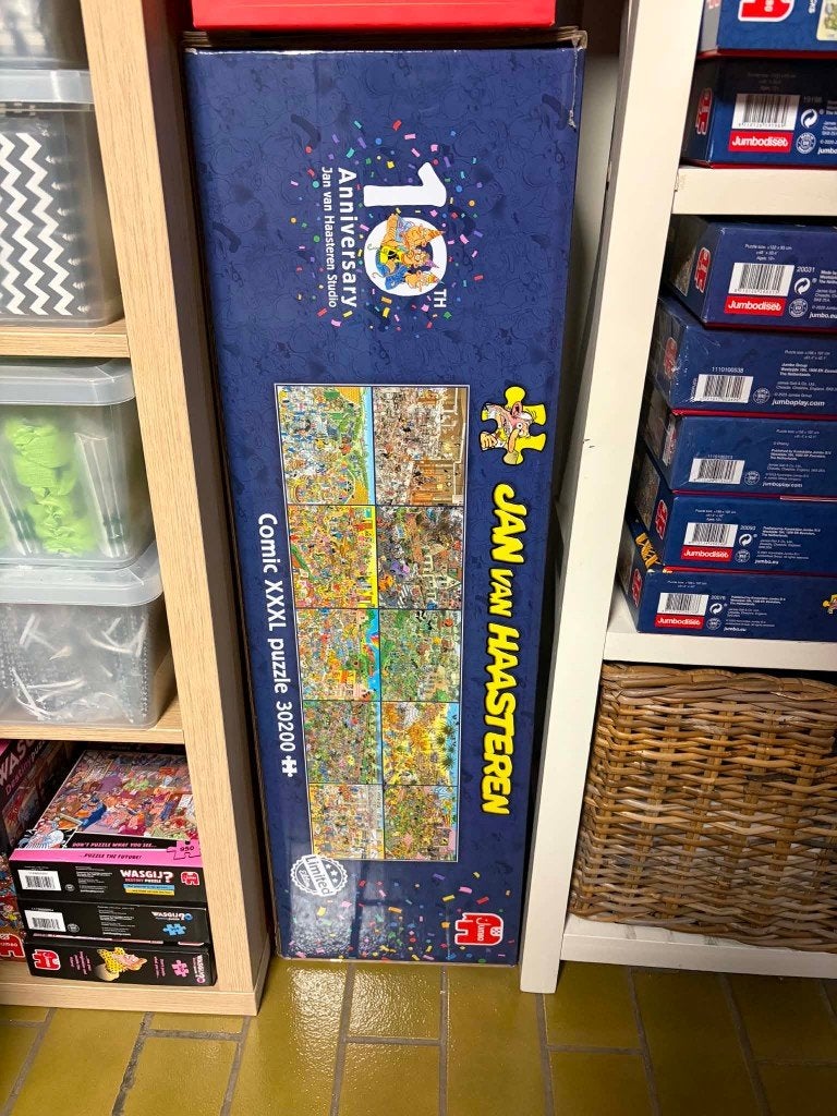 Jan van haasteren Limited XXXL 30200 stukjes, Hobby en Vrije tijd, Denksport en Puzzels, Ophalen, Meer dan 1500 stukjes, Zo goed als nieuw
