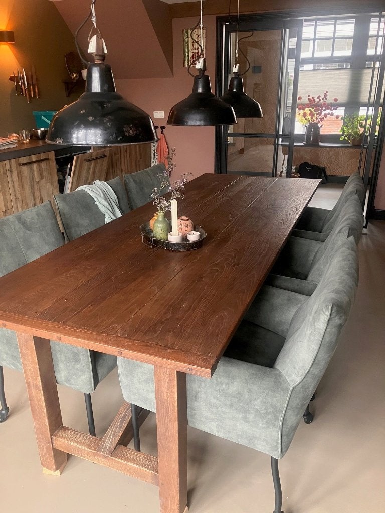 kloostertafel, Huis en Inrichting, Ophalen, Gebruikt, 200 cm of meer, 50 tot 100 cm