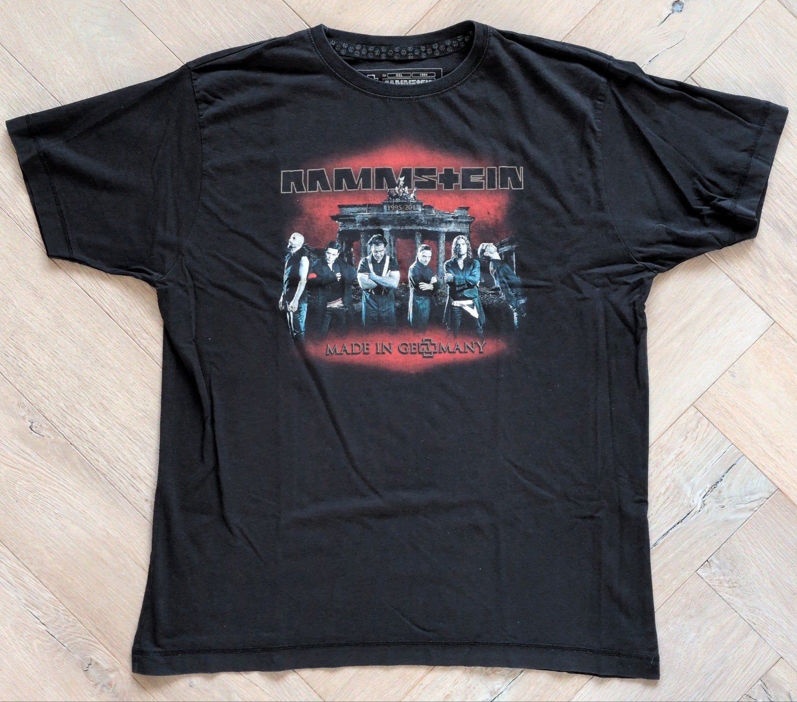 Rammstein T-shirt Europa 2011 Tour - Maat XXL, Zwart, Overige maten, Ophalen of Verzenden, Rammstein
