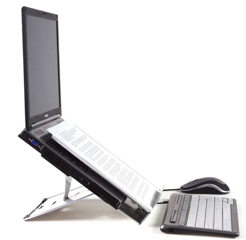 Bakker Elkhuizen laptop standaard - als nieuw - in draagetui, Ophalen of Verzenden, Zo goed als nieuw, Bakker Enkhuizen