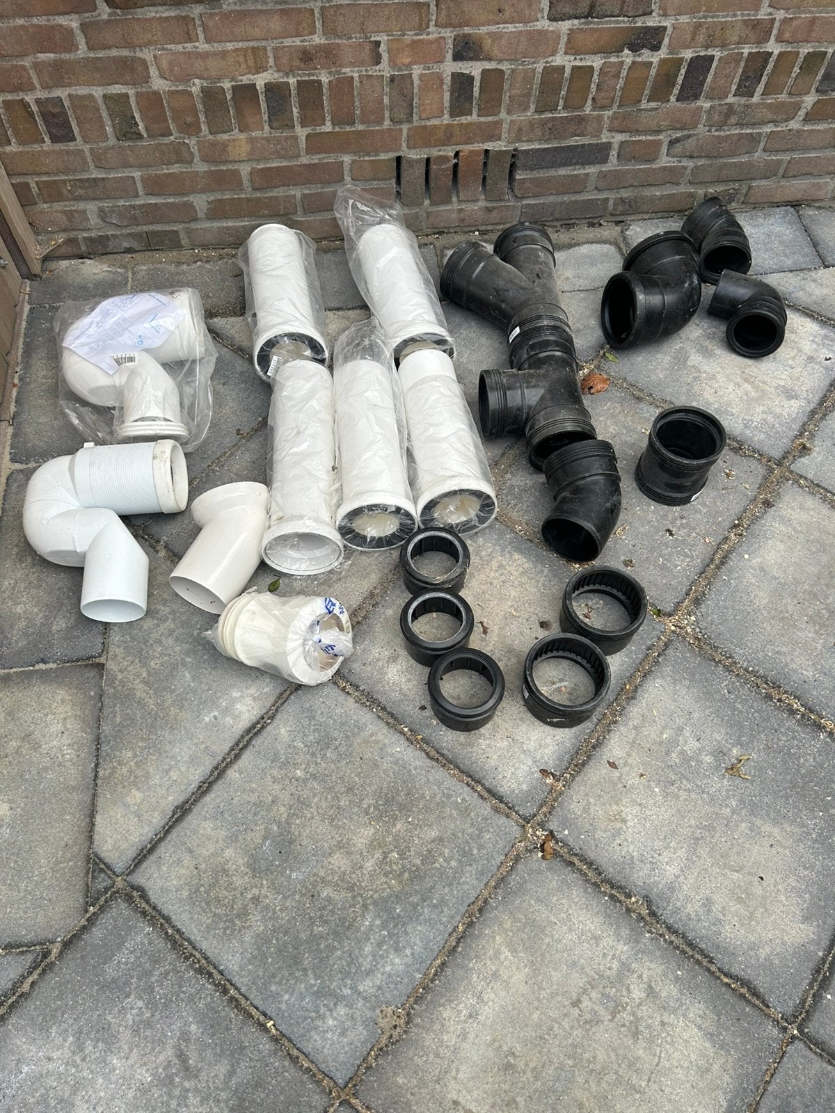 Diverse hulpstukken pvc, Ophalen, Bochten, Pvc, Nieuw