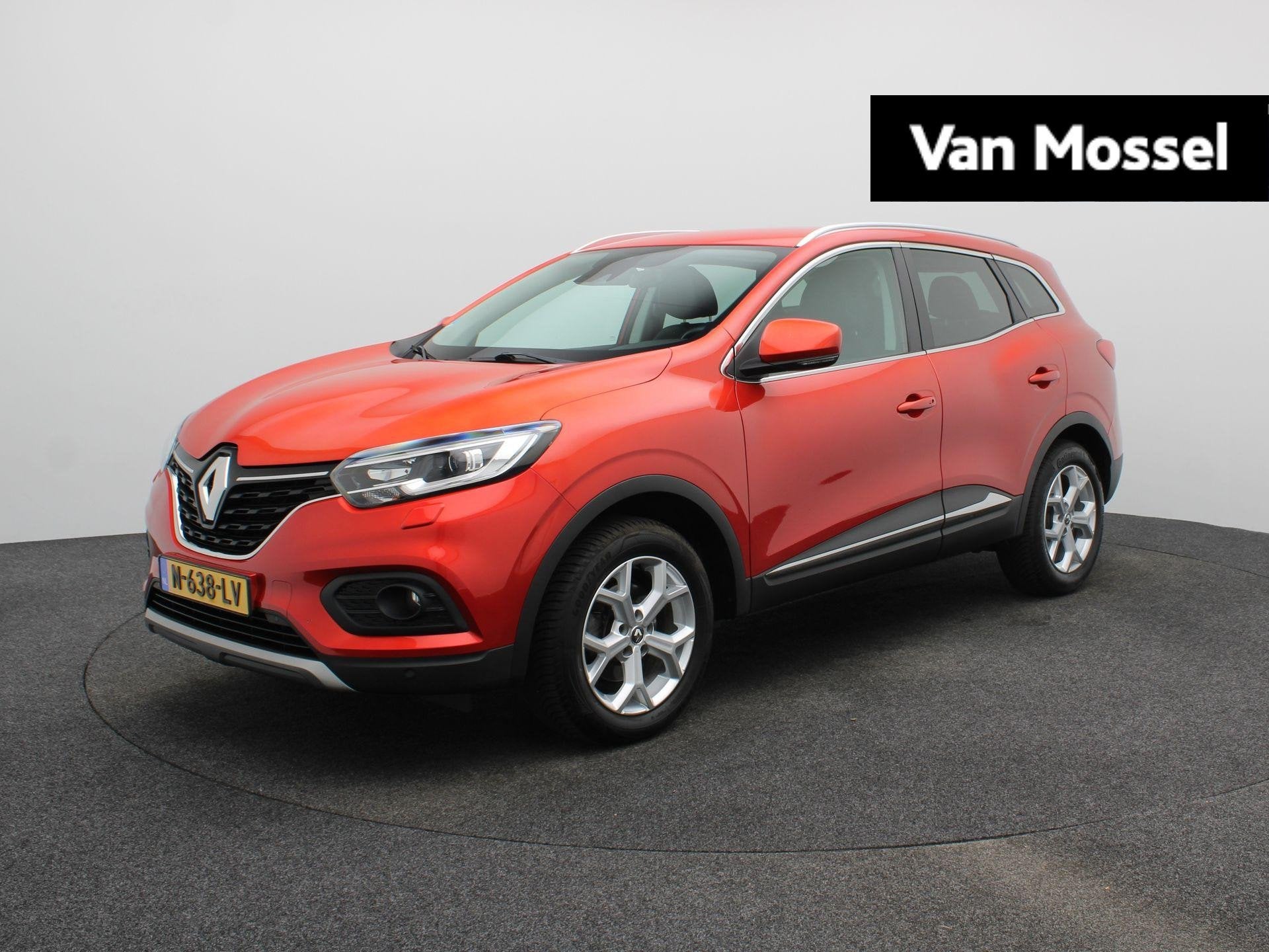 Renault Kadjar 1.3 TCe Intens | Trekhaak | Achteruitrijcamer, Auto's, Gebruikt, 4 cilinders, Automatische klimaatregeling, Leder en Stof
